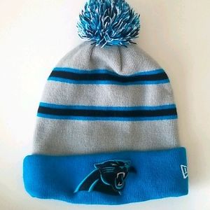 Carolina Panthers Youth Pom Beanie